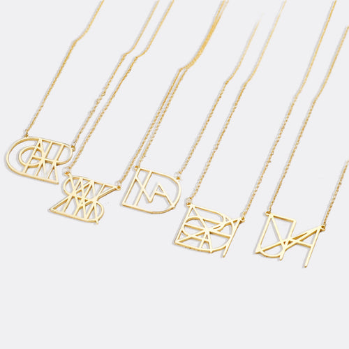 Minimalist Monogram Name Necklace