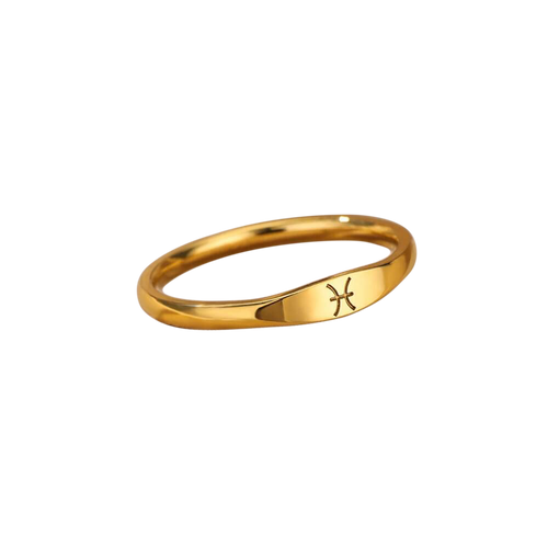 Minimalist Zodiac Stacking Band