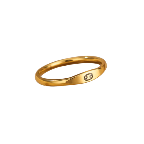 Minimalist Zodiac Stacking Band