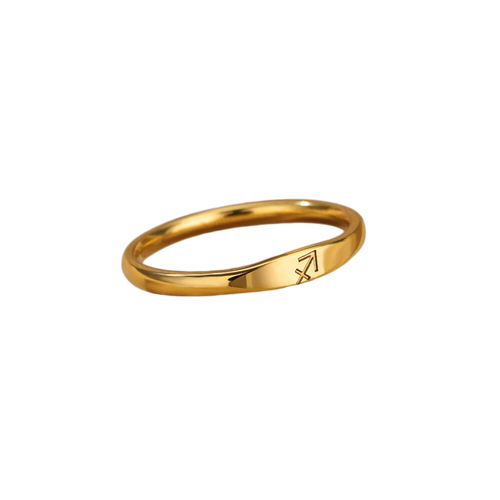 Minimalist Zodiac Stacking Band