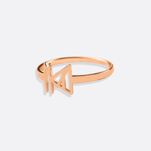 Monogram Name Ring