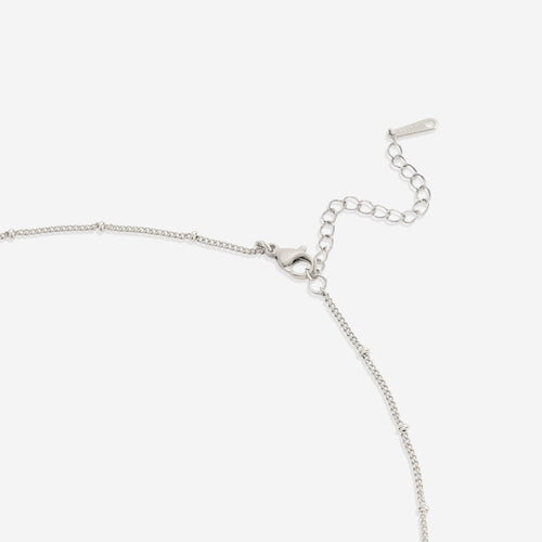 Monogram Scalloped Medallion Pendant Necklace