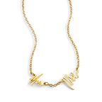 Monroe Double Name Necklace