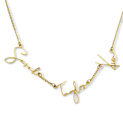 Monroe Triple Name Necklace