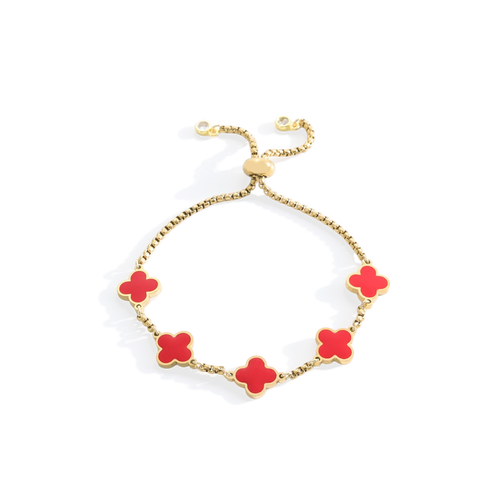 Clover Enamel Bracelet