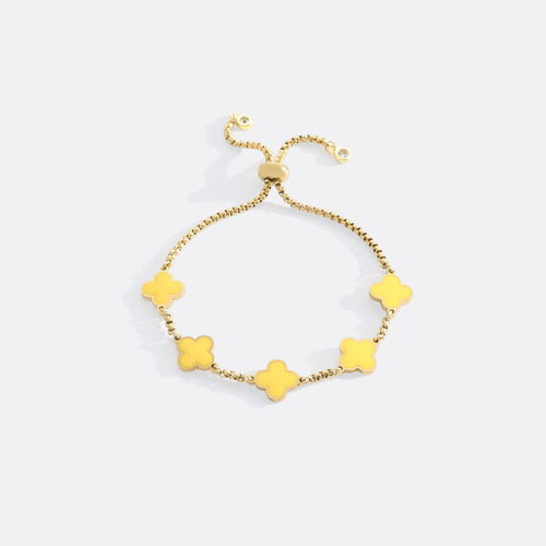 Clover Enamel Bracelet