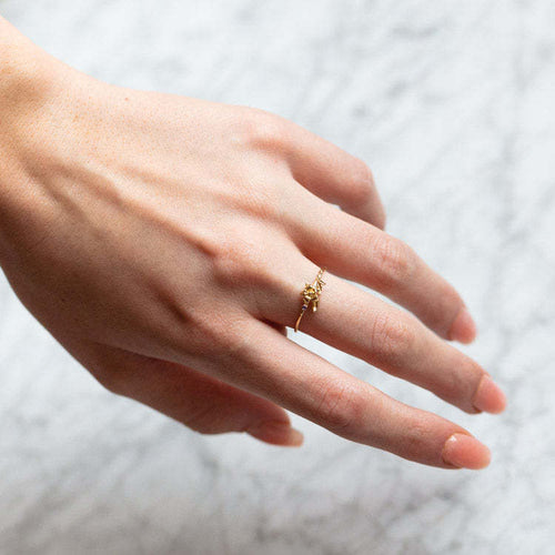 Dainty Birth Flower Ring