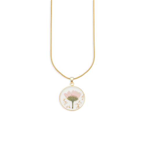 Pressed Birth Flower Necklace