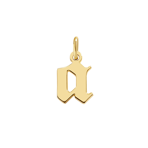 Old English Letter Charm