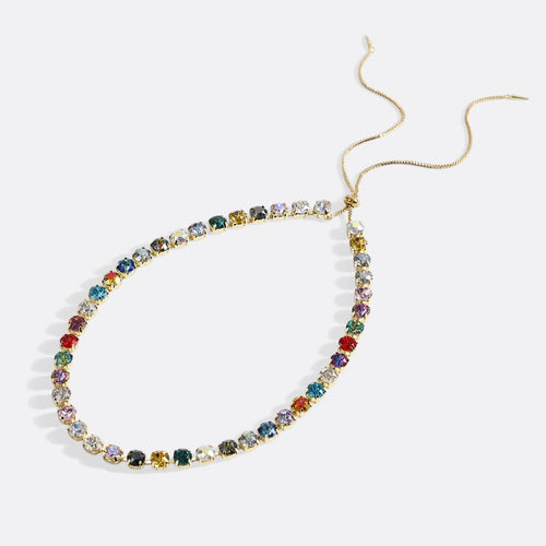 Ombr Crystal Adjustable Necklace