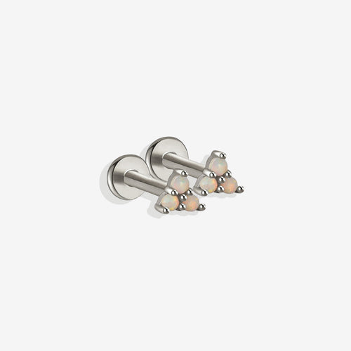 Opal Trio Sleeper Stud Earrings | 18g