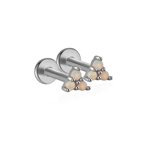 Opal Trio Sleeper Stud Earrings | 18g
