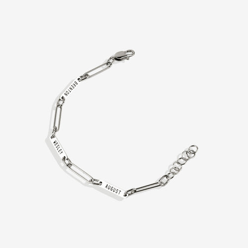 Personalized Paperclip Name Bracelet