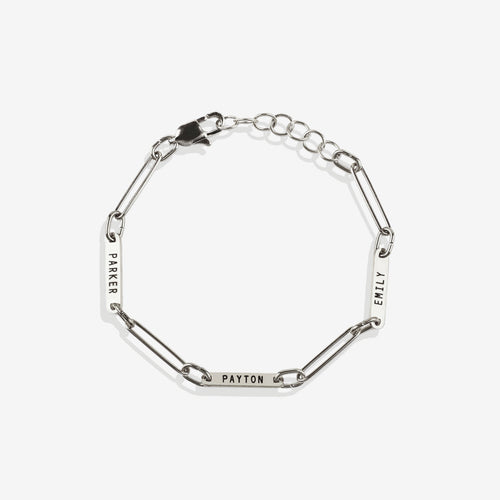 Personalized Paperclip Name Bracelet