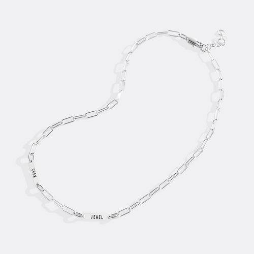 Paperclip Necklace With Personalized Names