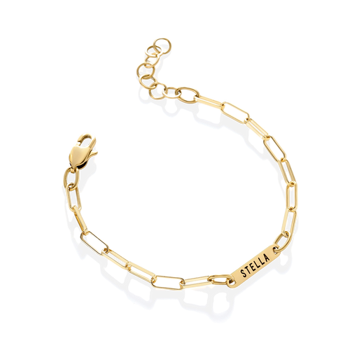 Personalized Paperclip Name Bracelet