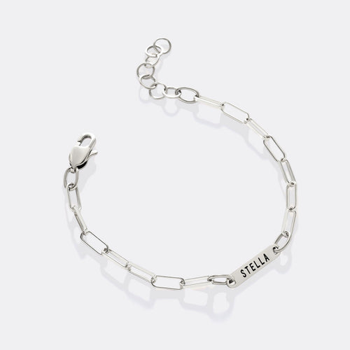Personalized Paperclip Name Bracelet