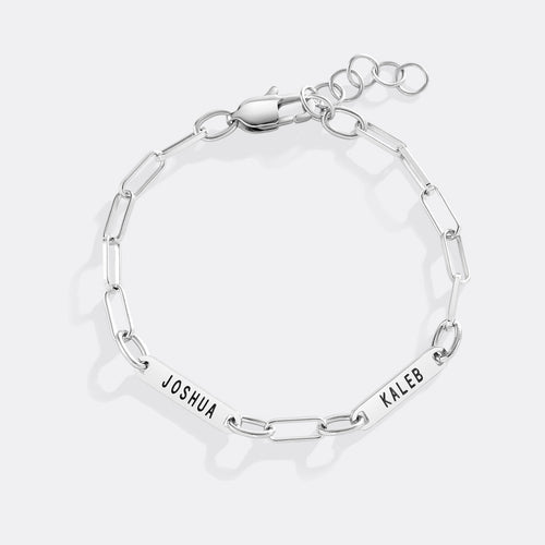 Personalized Paperclip Name Bracelet