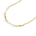 Paperclip Necklace With Personalized Names