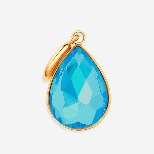 Teardrop Birthstone Charm
