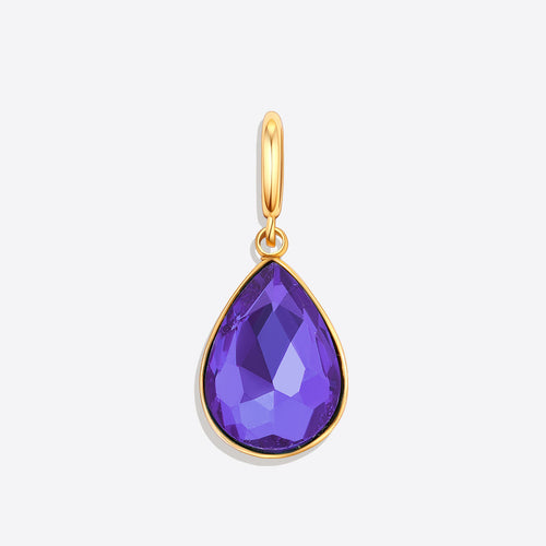 Teardrop Birthstone Charm