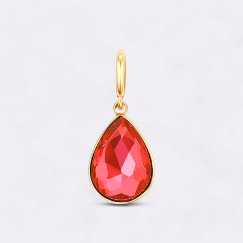 Teardrop Birthstone Charm