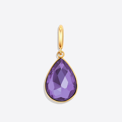 Teardrop Birthstone Charm