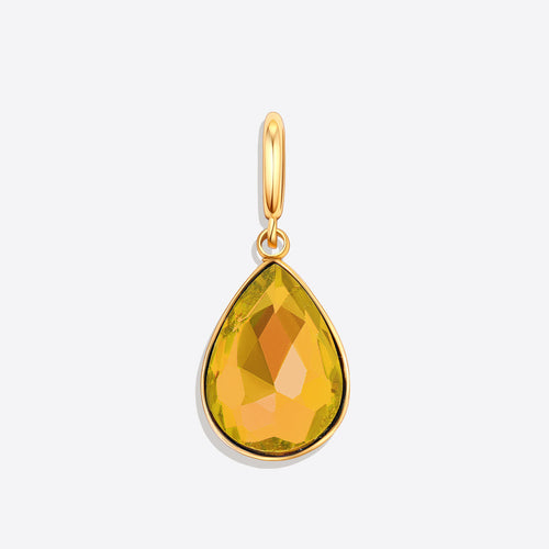 Teardrop Birthstone Charm