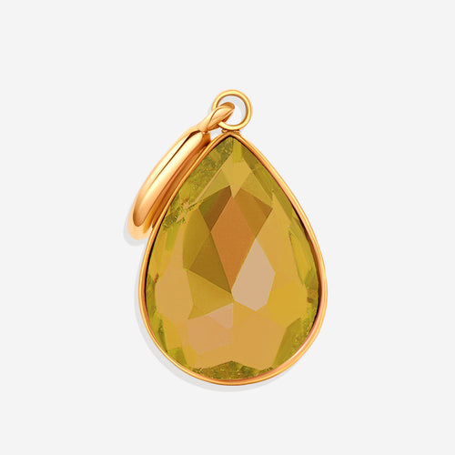 Teardrop Birthstone Charm