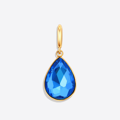 Teardrop Birthstone Charm