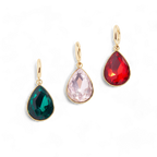 Teardrop Birthstone Charm