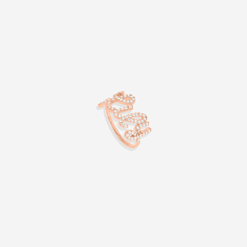 Pave Name Ring