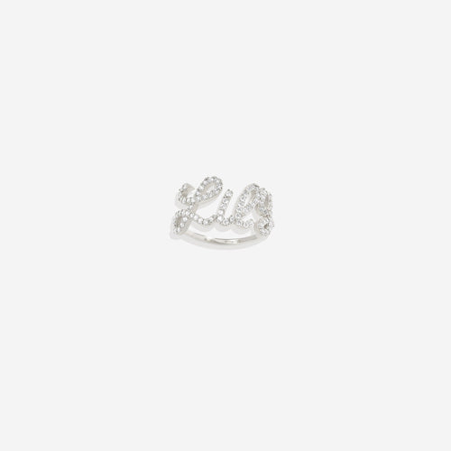 Pave Name Ring