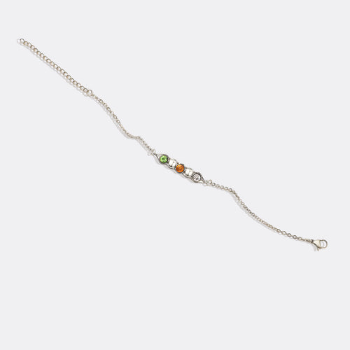 Peas in a Pod Birthstone Bracelet