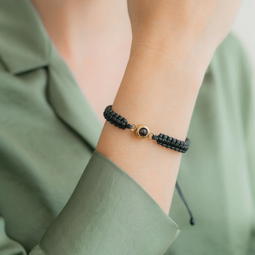Personalized Braided Photo Bracelet