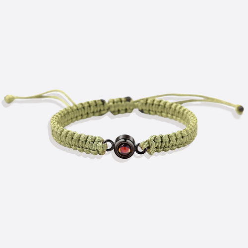 Personalized Braided Photo Bracelet