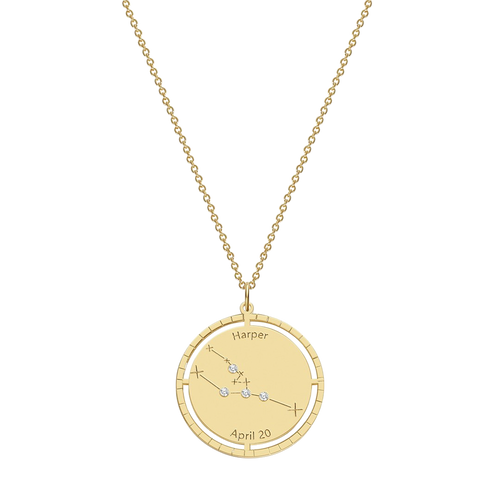 Personalized Constellation Pendant Necklace