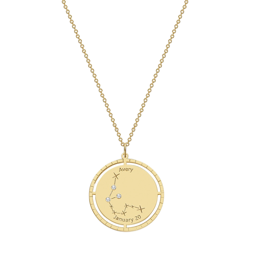 Personalized Constellation Pendant Necklace