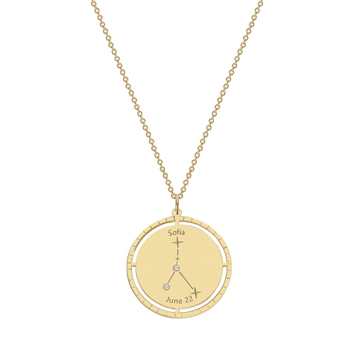 Personalized Constellation Pendant Necklace
