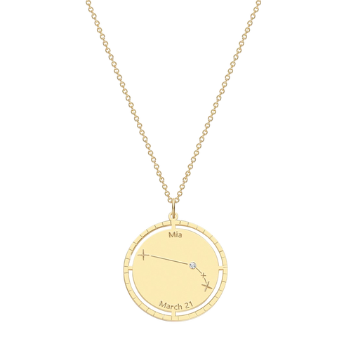Personalized Constellation Pendant Necklace