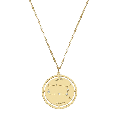 Personalized Constellation Pendant Necklace