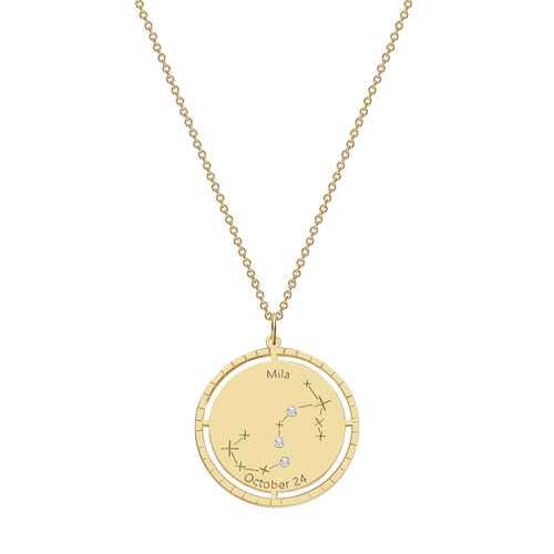 Personalized Constellation Pendant Necklace