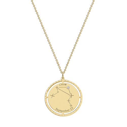 Personalized Constellation Pendant Necklace