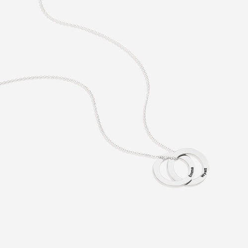 Personalized Linked Circle Necklace
