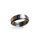 Personalized Classic Block Fidget Ring