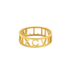 Personalized Roman Numeral Ring