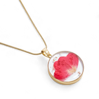 Pressed Birth Flower Necklace