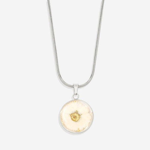 Pressed Birth Flower Necklace