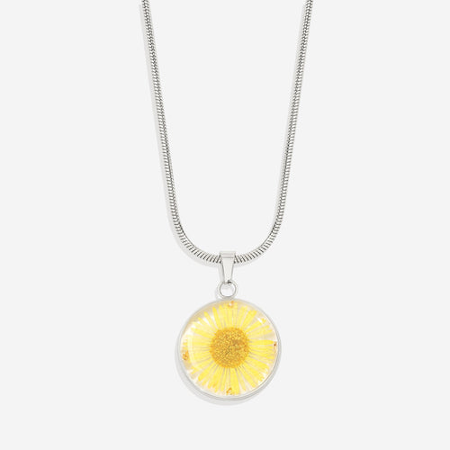 Pressed Birth Flower Necklace