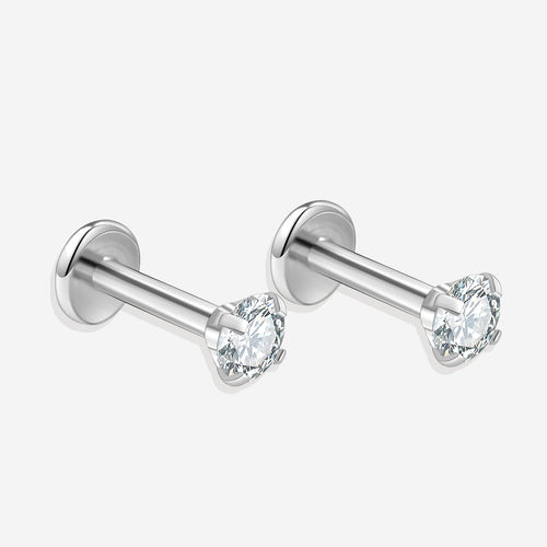 Crystal Sleeper Flatback Studs | 18g
